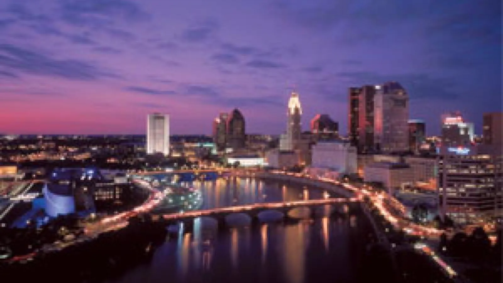 Downtown Columbus at night