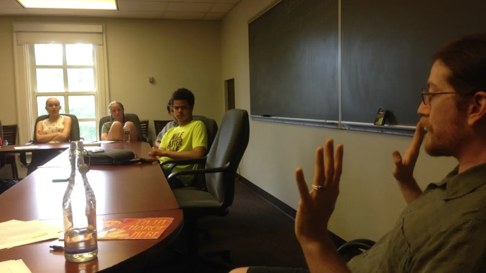 Professor McPherson with students