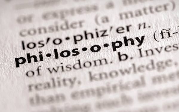Definition of philosophy in a dictionary